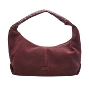 Chabo Big Sister iso olkalaukku mokkanahka viininpunainen edestä