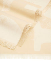 Guess Jacquard vaalea kaulahuivi logokuvioitu
