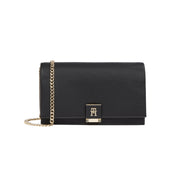 Tommy hilfiger flap juhlalaukku musta olkalaukku
