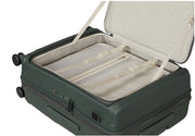 samsonite paralux matkalaukku 67c olive avattuna