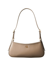 vaalea Calvin Klein Monogram olkalaukku taupe