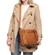 chesterfield alicante shopper laukku konjakinruskea