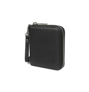 Aarni Clutch Mini lompakko hirvennahka musta/hopea