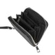 Aarni Clutch Mini lompakko hirvennahka musta/hopea