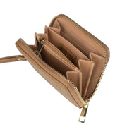 Aarni Mini clutch pieni lompakko konjakinruskea hirvennahka nahka kulta