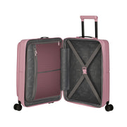 American Tourister Dashpop etutaskulla vaalenpunainen Lilas Pink lentolaukku sisältä