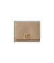 Calvin Klein Emblem pieni lompakko taupe vaalea