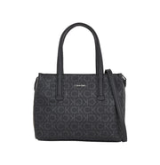 Calvin klein must pieni tote käsilaukku logokuvioitu musta