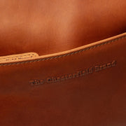 Chesterfield Brand Lunton olkalaukku nahka konjakinruskea ruskea logo