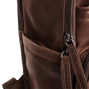 Chesterfield brand austin nahka reppu ruskea tummanruskea