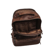 Chesterfield brand austin nahka ruskea reppu tummanruskea