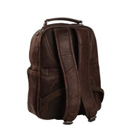 Chesterfield brand austin ruskea nahka reppu tummanruskea
