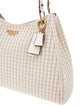 Guess Mirema iso valkoinen olkalaukku punottu beige