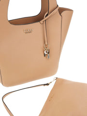 Guess helina iso olkalaukku vaaleanruskea beige