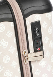 Guess Wilder beige logokuvioitu lentolaukku 53 cm