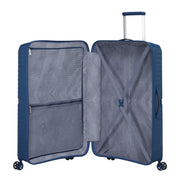 Iso matkalaukku airconic American Tourister midnight navy sininen sisältä
