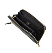 Hopea musta nahka lompakko aarni clutch