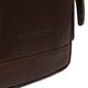 Nahka olkalaukku riga chesterfield tummanruskea brand