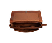 Nahka olkalaukku ruskea chesterfield brand aviles