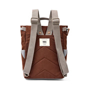 Roka London Finchley pieni reppu Chocolate ruskea takaa