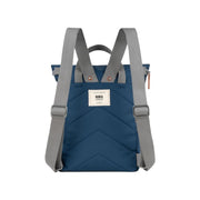 Roka London Finchley pieni reppu Deep Blue tummansininen sininen takaa