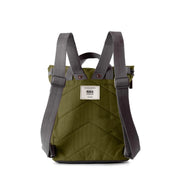 Roka London Finchley pieni vihreä reppu moss