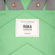 Roka london keskikokoinen vihreä reppu canvas finchley peppermint