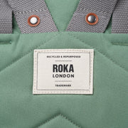 Roka london vihreä reppu finchley canvas iso frost