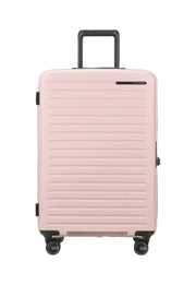 Samsonite restackd vaaleanpunainen pieni matkalaukku laajennettava rose