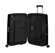 Samsonite upscape musta spinner laajennettava pieni matkalaukku