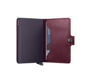 Secrid miniwallet lompakko nahka viininpunainen original cranberry