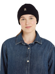 Timeless pipo musta tommy hilfiger beanie