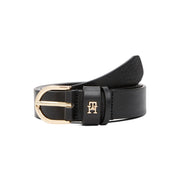Tommy hilfiger essential musta naisten vyö kultainen