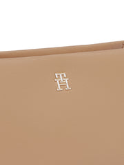 Tommy hilfiger vaaleanruskea legacy pieni olkalaukku safari