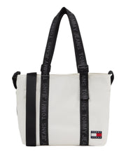 Tommy jeans pieni essential tote valkoinen kangaslaukkku