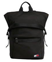 Tommy jeans reppu rolltop miesten musta