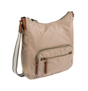 a.eriksson camel active bari hobo kankainen iso beige olkalaukku
