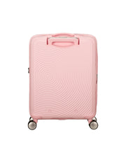 lentolaukku vaaleanpunainen americantourister soundbox takaa