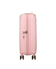 lentolaukku vaaleanounainen americantourister soundbox sivusta