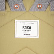 keltainen Roka london reppu finchley khaki iso
