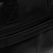 musta Chesterfield brand frazer tietokonelaukku työlaukku nahka