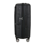 samsonite paralux matkalaukku 67c musta sivulta