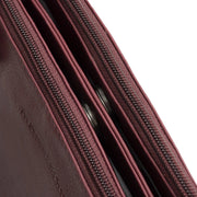 the chesterfield brand Marvos viininpunainen berry nahkainen olkalaukku sisältä
