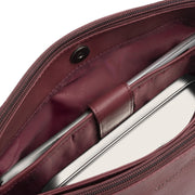 the chesterfield brand Marvos viininpunainen berry nahkainen olkalaukku tietokone tasku