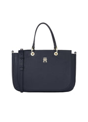 tommy hilfiger satchel tummansininen emblem