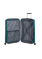 deepocean isomatkalaukku sininen airconic americantourister