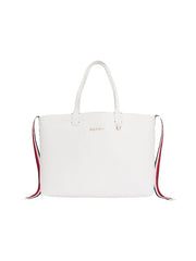 iconic tommy tote valkoinen tommy hilfiger iso laukku