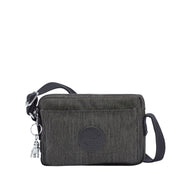 kipling abanu black peppery harmaa musta olkalaukku