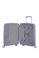 lavander lentolaukku american tourister lila soundbox sisältä