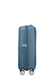 lentolaukku american tourister stone blue soundbox siniharmaa sivusta